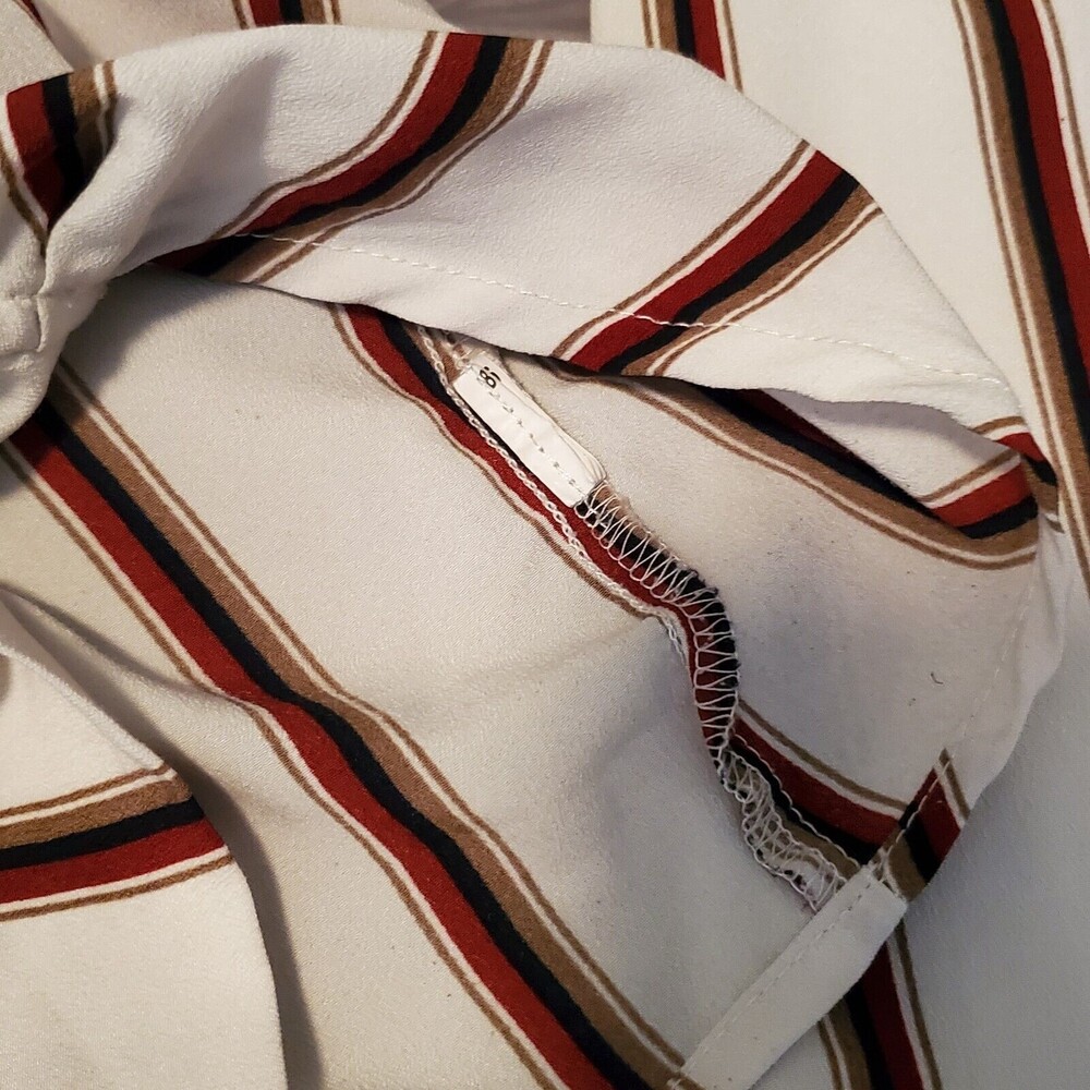 Forever 21 Blouse Top Kimono Wrap Cropped Sz L Bell Sleeve Boho Hippie Festival - Picture 7 of 8